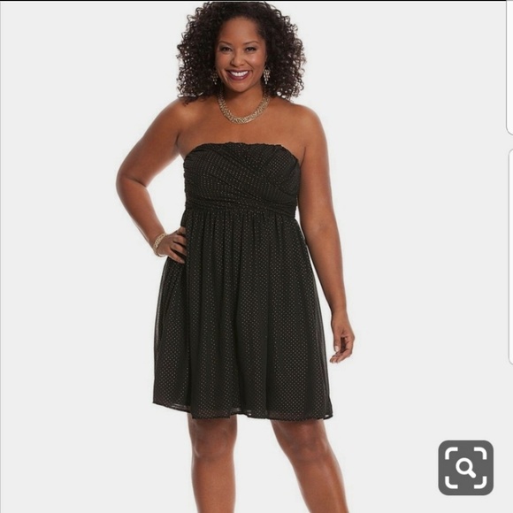 lane bryant gold dress